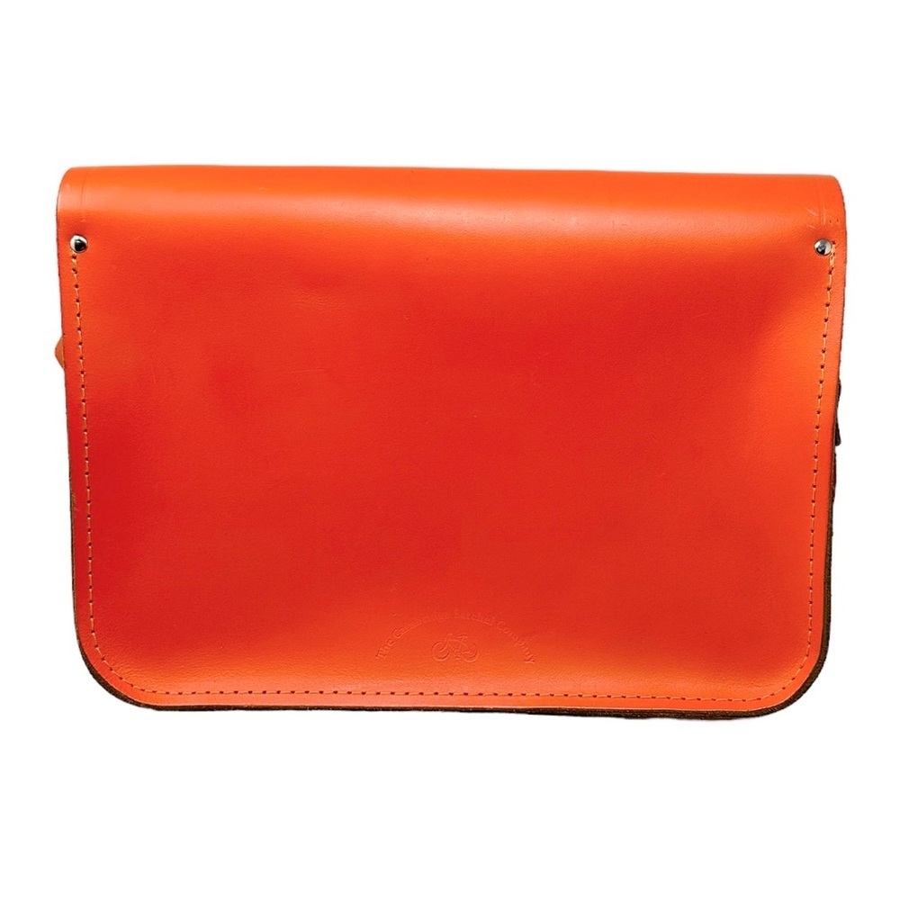The Cambridge Satchel Company Classic Leather Satchel Crossbody in Orange - Picture 9 of 12